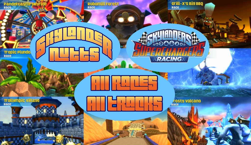 Skylanders SuperChargers Racing All Tracks Compilation